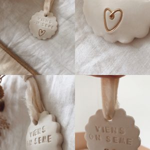 Le médaillon céramique "Viens on sème" <3