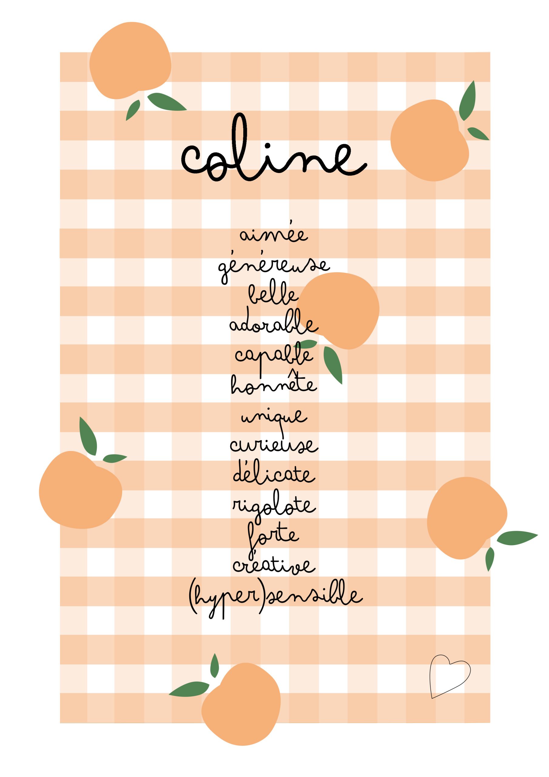 Affiche affirmations positives vichy orange abricots Affiche affirmations positives vichy orange abricots