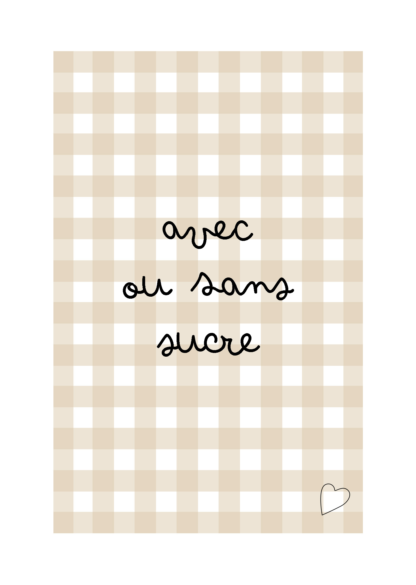 avec ou sans sucre avec ou sans sucre