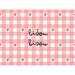 Carte "bisou bisou"